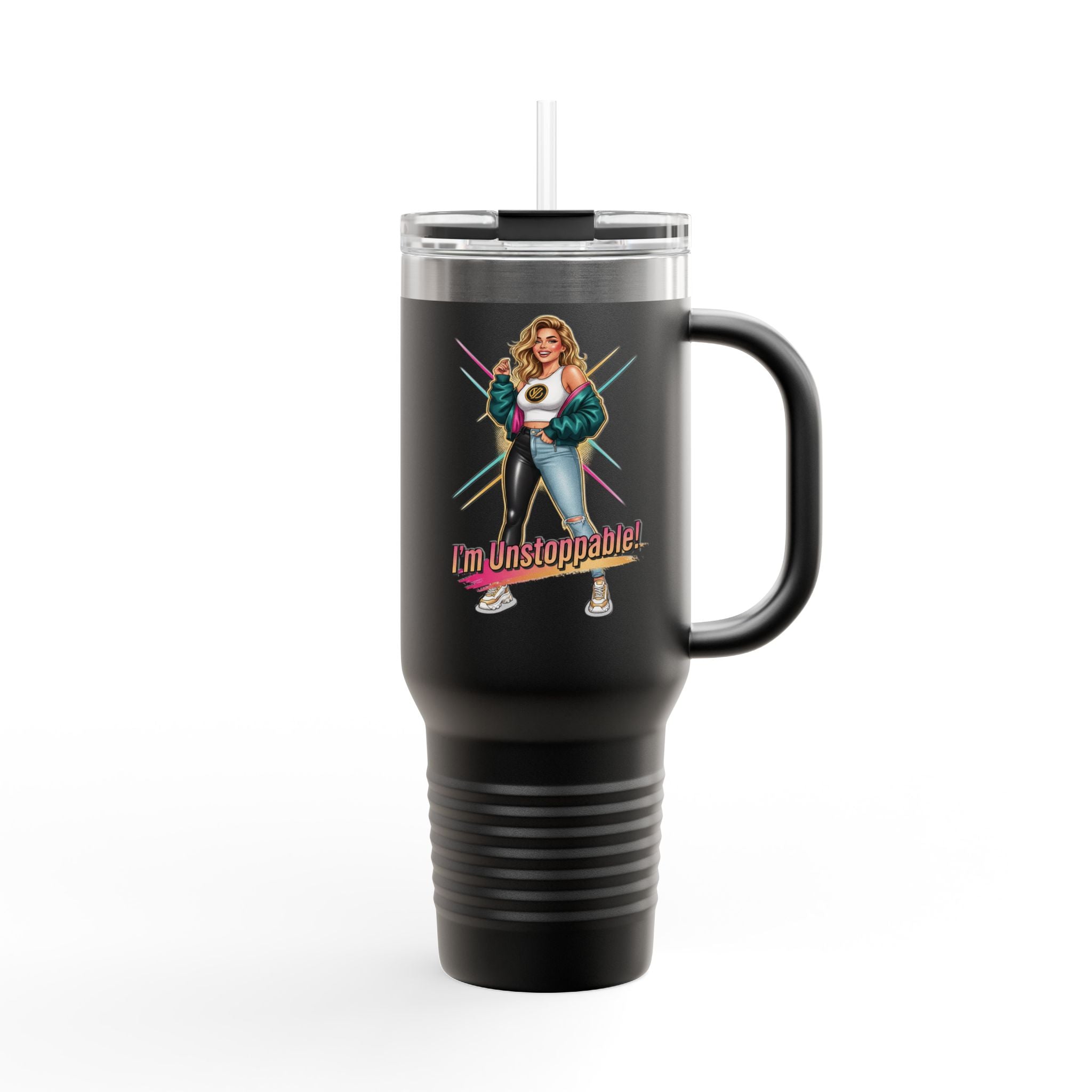 I'm Unstoppable Retro 40oz Insulated Travel Mug