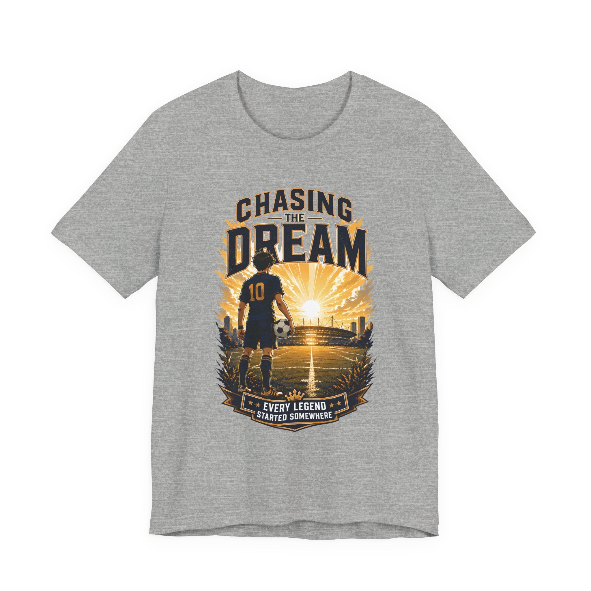 Soccer Tee — "Chasing the Dream" Inspirational Soccer Shirt