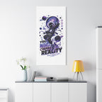 Space Astronaut Canvas Print — “You Mind Creates Reality” Inspirational Wall Art