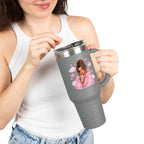 Cozy Pink Hoodie Girl 40oz Insulated Travel Mug