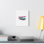 Retro Racing Car Canvas Wall Art – Vintage Dragster Design