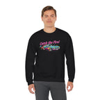 Cartoon Dragster Flames Sweatshirt | Vintage Car Illustration, Racing Flame