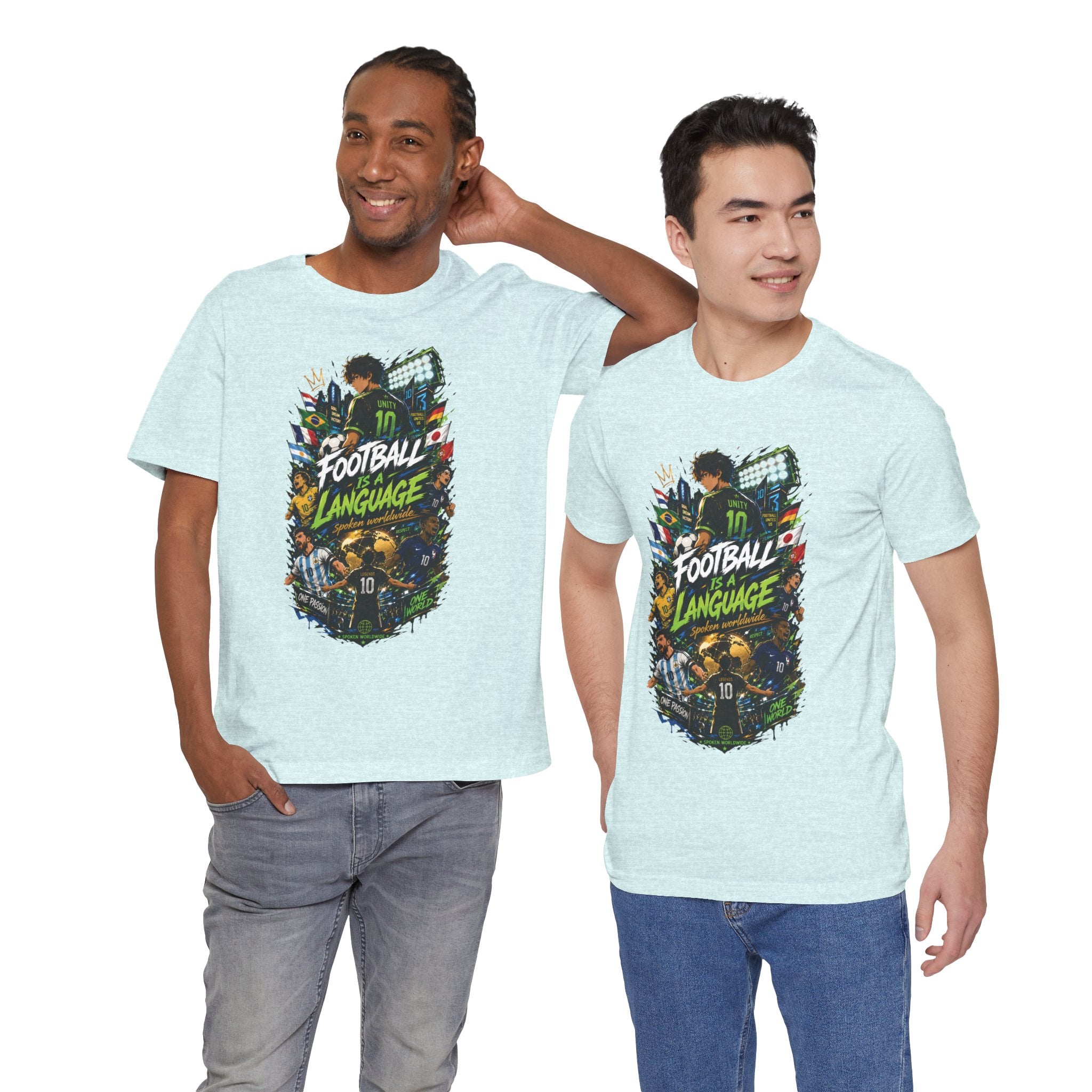 Football Language Graphic Tee — Soccer Fan Jersey Shirt