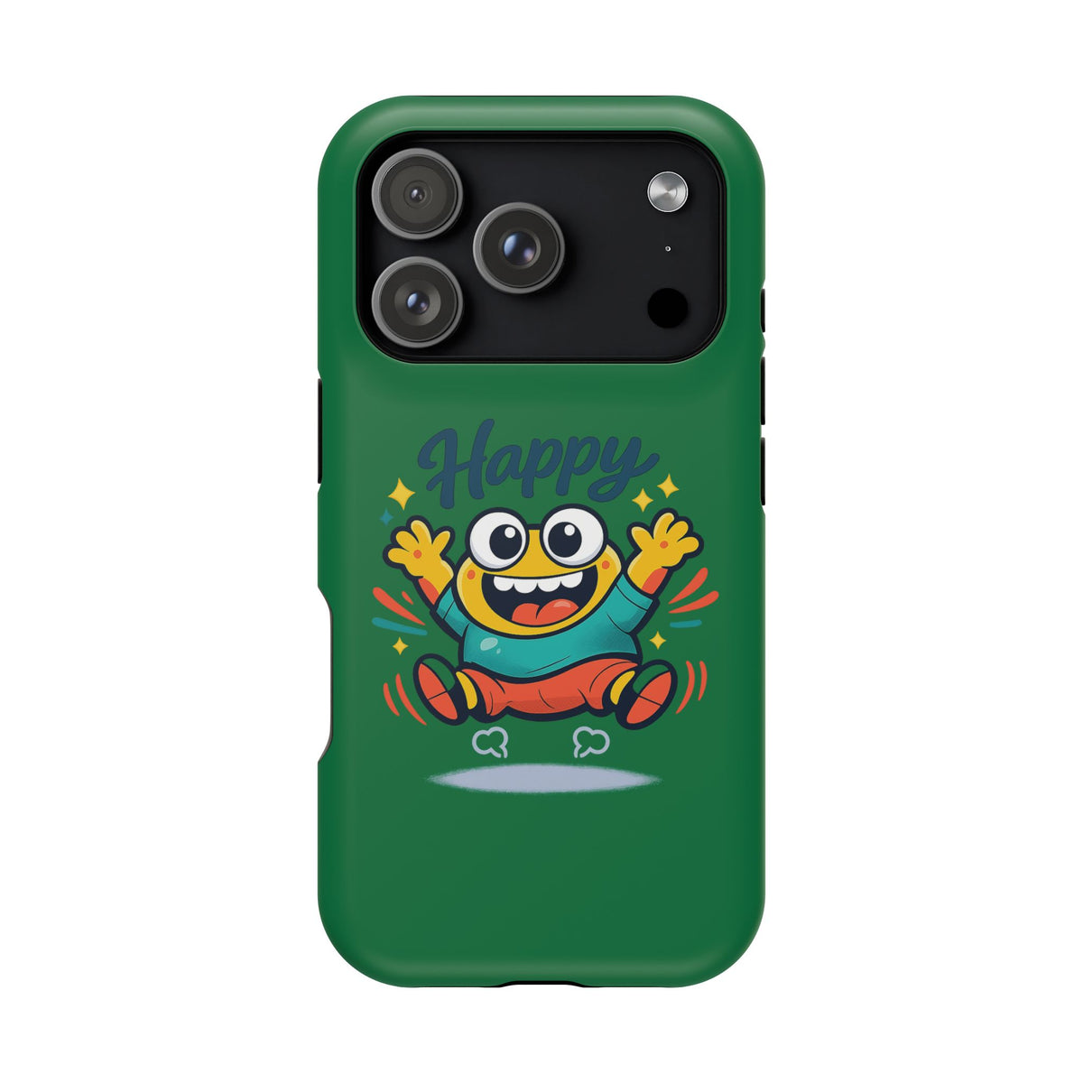 Happy Monster Magnetic Protective Phone Case Green