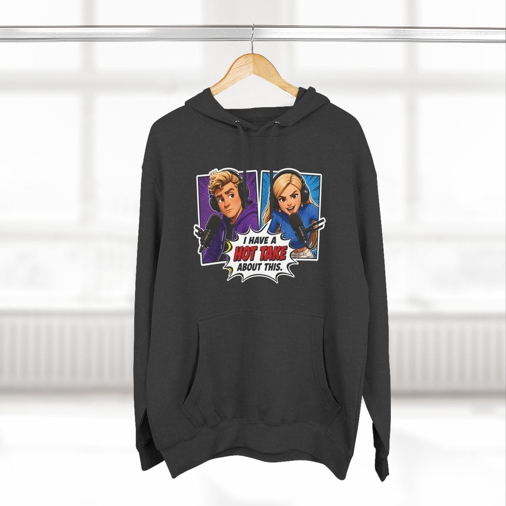 Comic Pop Art Hoodie — “I Have a Hot Take About This” Graphic Pullover