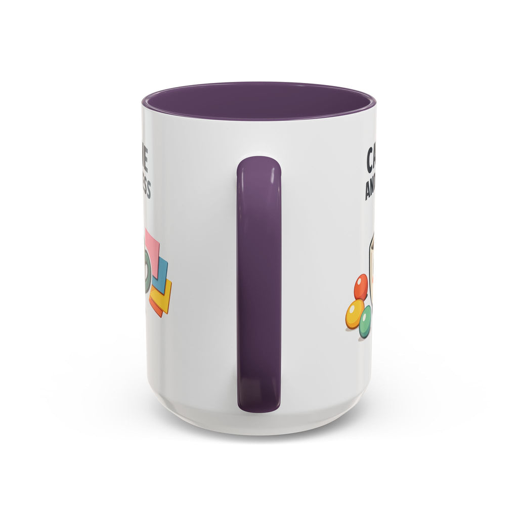 Caffeine and Kindness Coffee Mug – Ceramic Accent Mug (11oz / 15oz)
