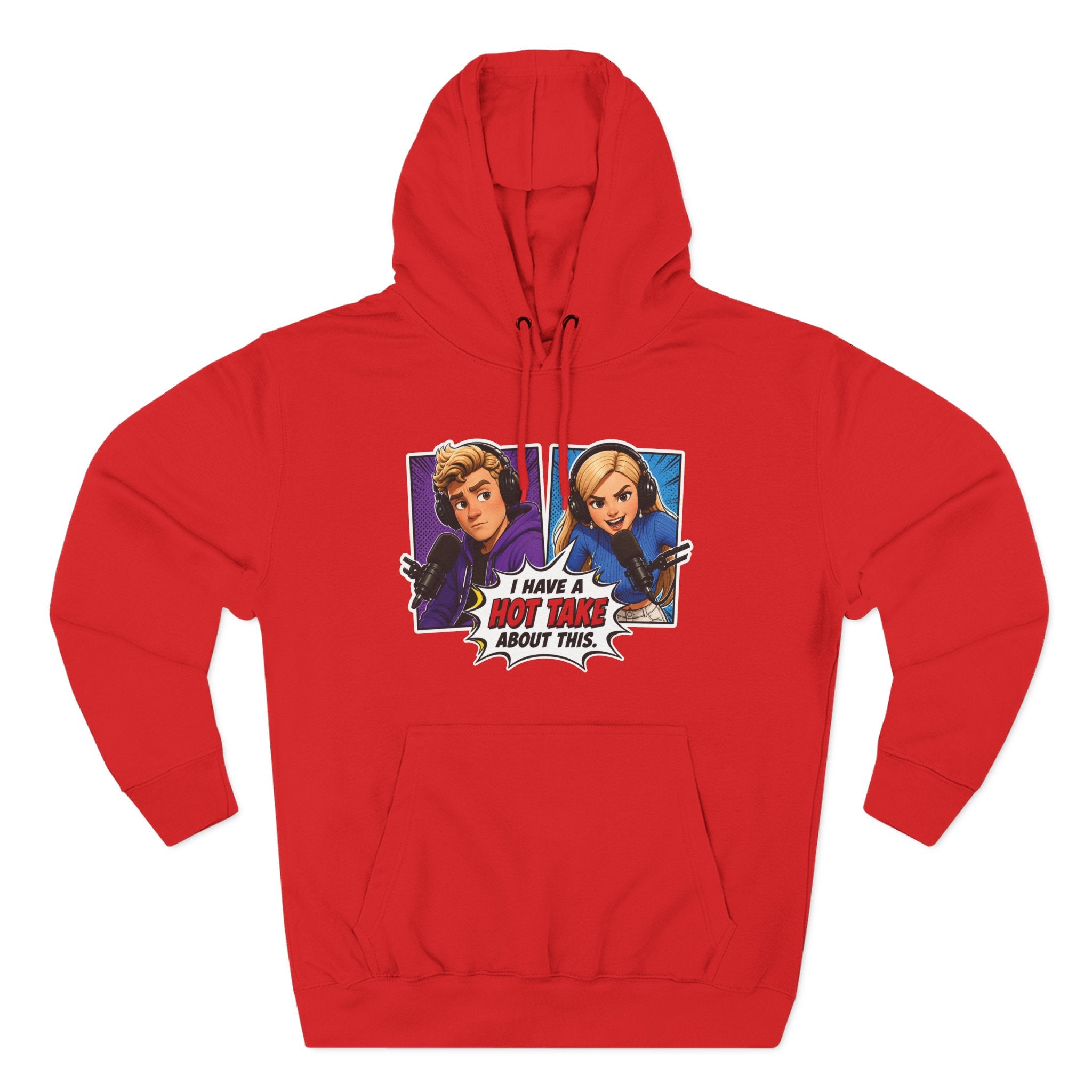 Comic Pop Art Hoodie — “I Have a Hot Take About This” Graphic Pullover