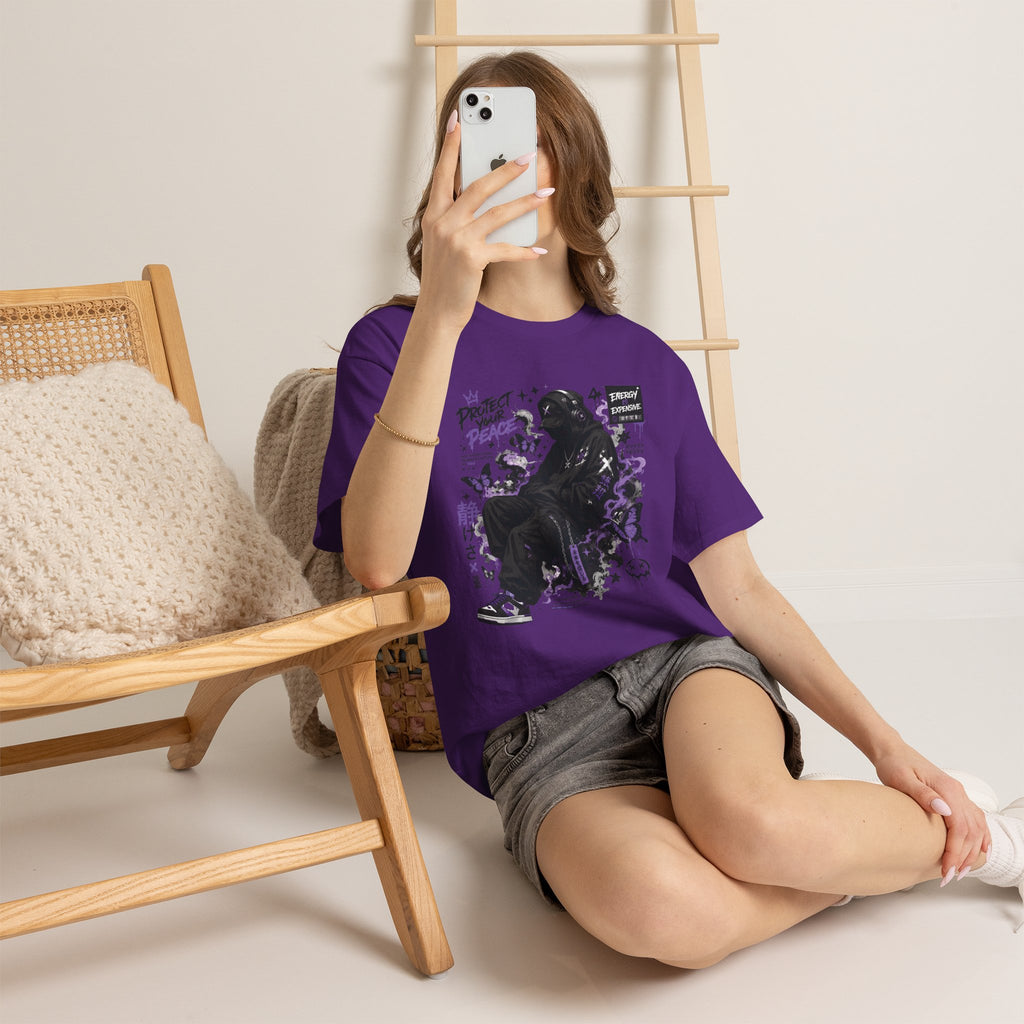 Peacekeeper Anime Graphic T Shirt Purple Streetwear Design