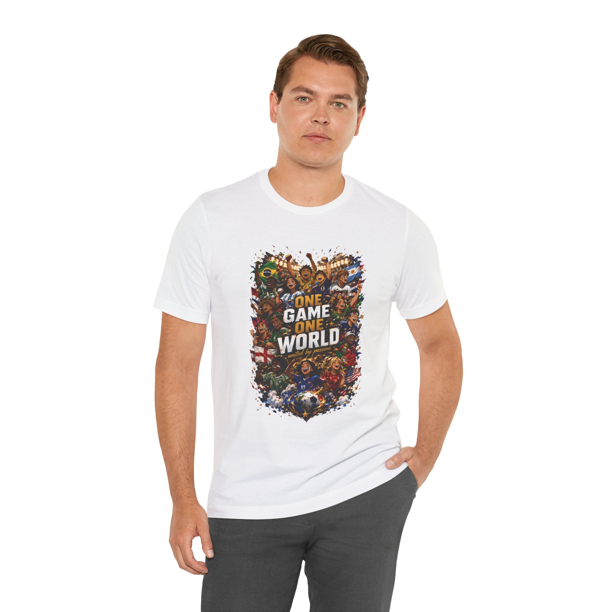 T-Shirt — 'One Game One World' Gamer Graphic Tee