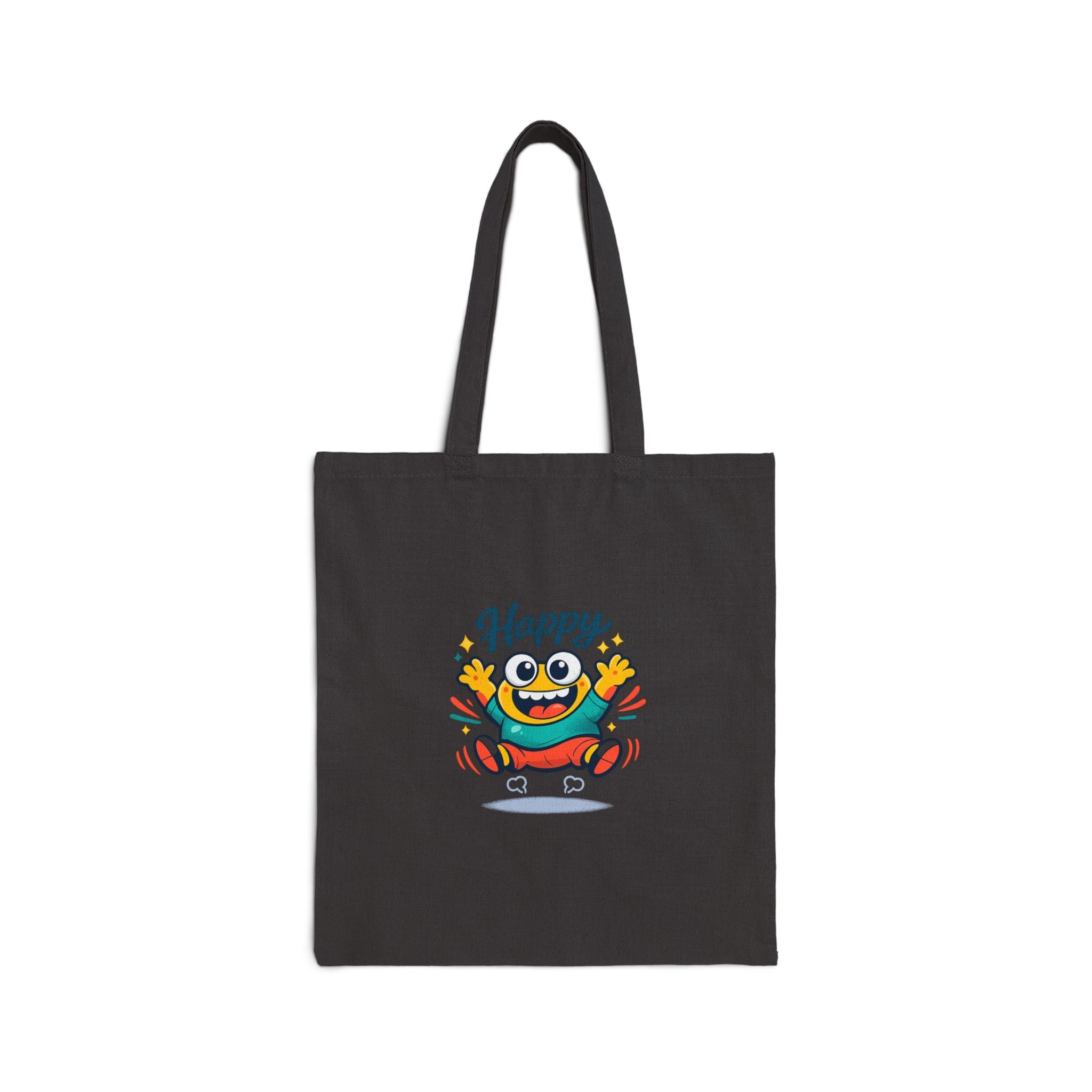 Happy Blob Face Tote Cute Kawaii Canvas Bag