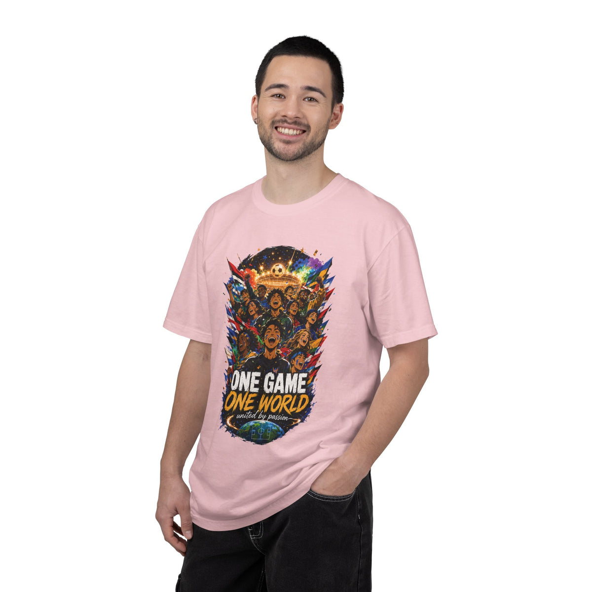 One Game One World Soccer T Shirt International Football Graphic Tee