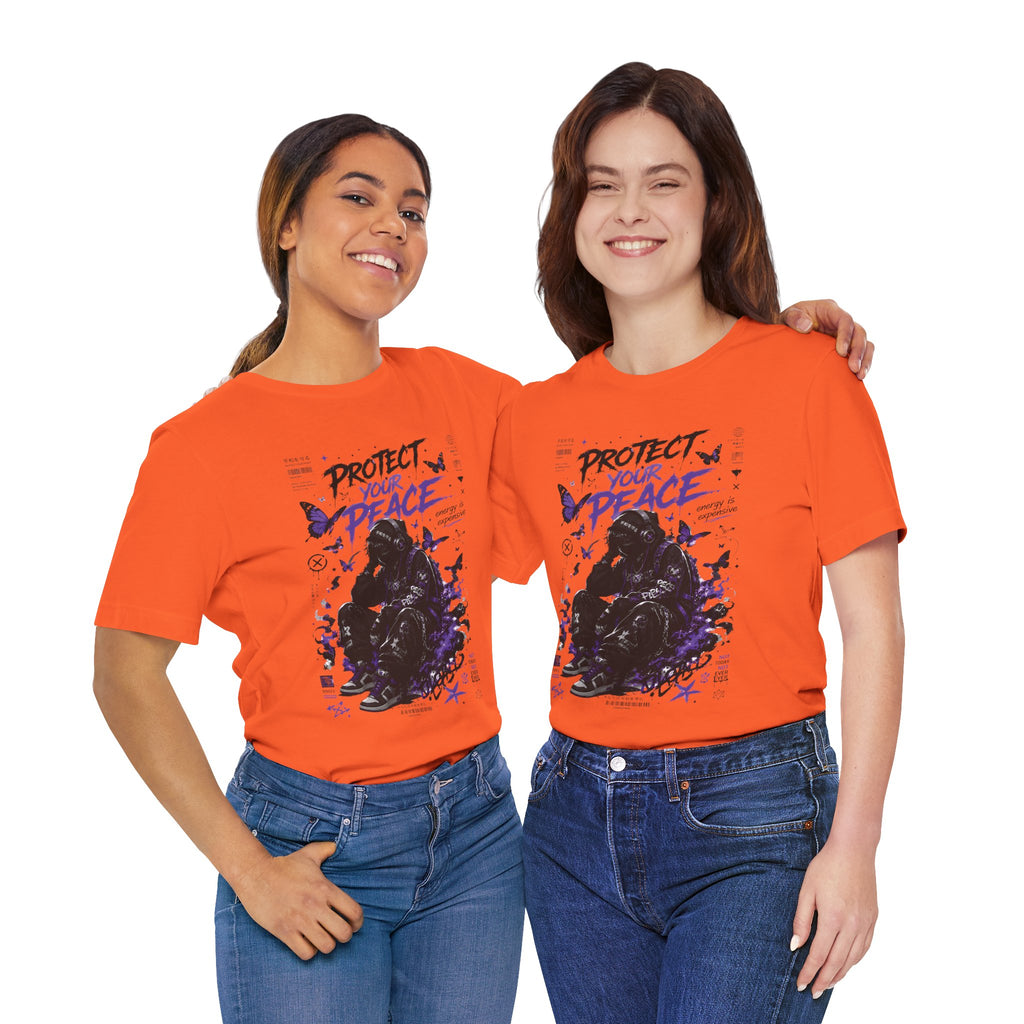 Protect Your Peace Gothic Butterfly Graphic T Shirt