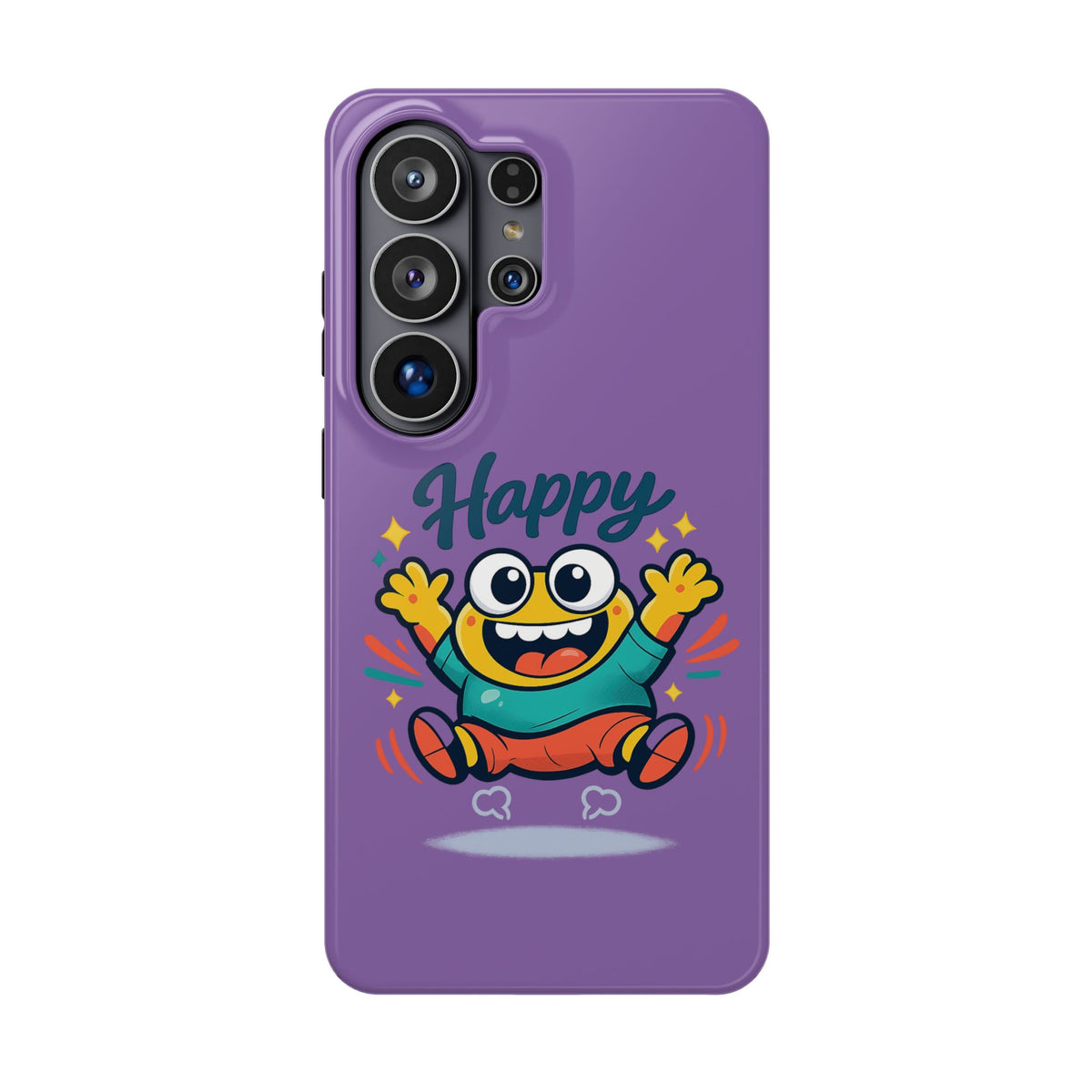 Happy Monster Magnetic Protective Phone Case Purple