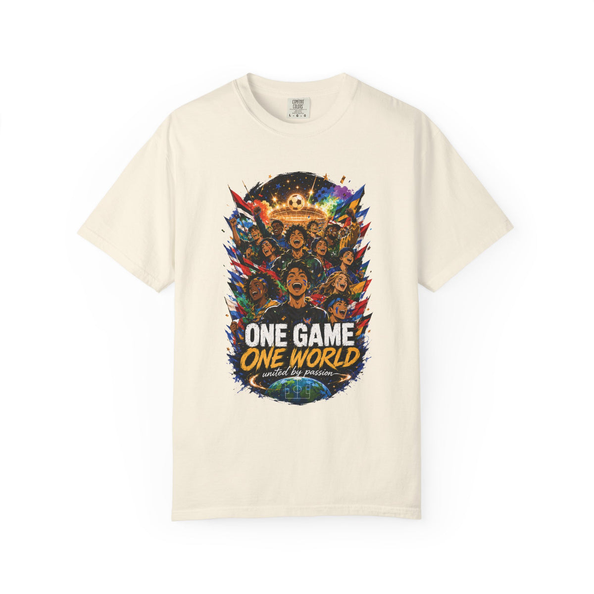 One Game One World Soccer T Shirt International Football Graphic Tee