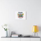 Happy Blob Cartoon Canvas | Bold Cartoon, Thick Outline, Kawaii Minimal