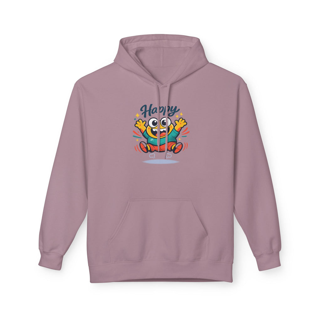 Happy Blob Graphic Hoodie – Cute Cartoon 'Happy' Pullover