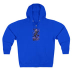 Dream Beyond Limits Zip Hoodie — Gothic Purple Graphic Zip-Up