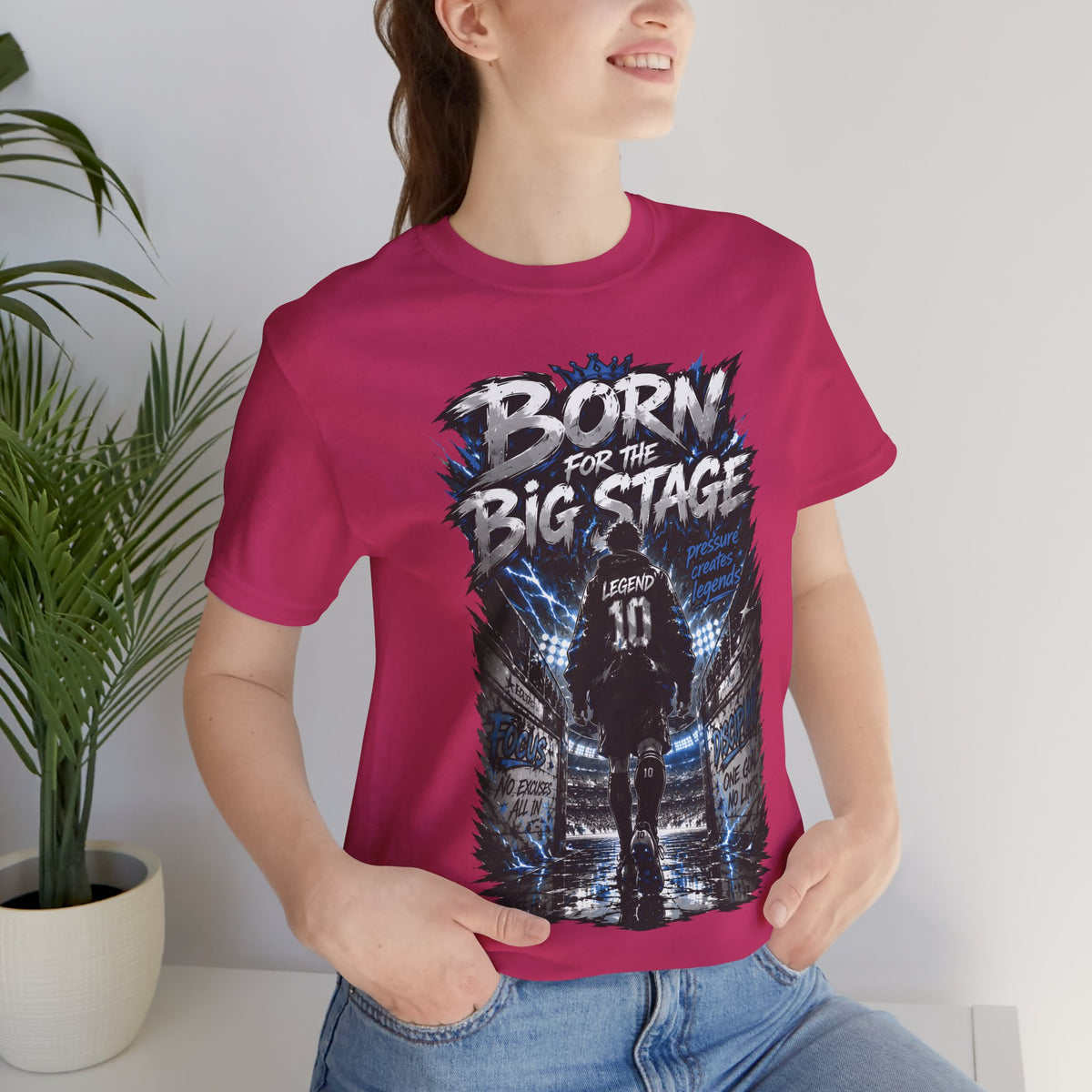 Born for the Big Stage Soccer Player T Shirt