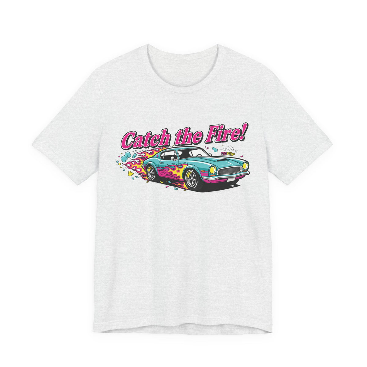 Catch the Fire Vintage Muscle Car Graphic T Shirt