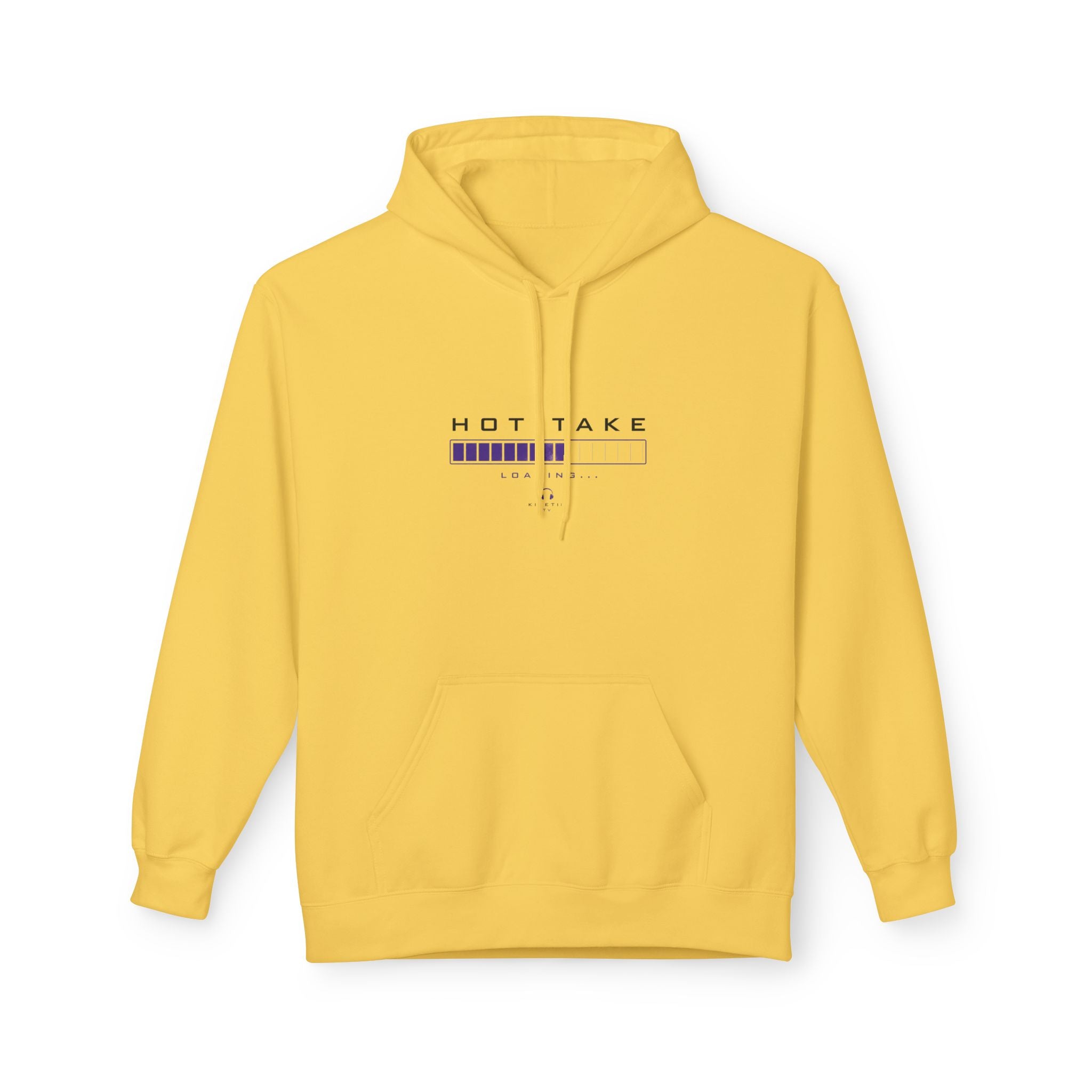 HOT TAKE Loading Hoodie — Minimalist Graphic Pullover