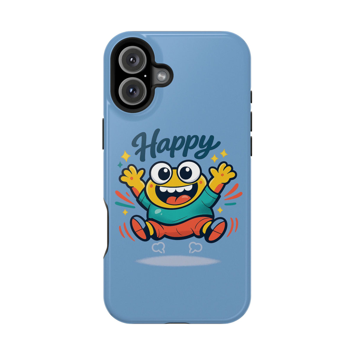 Happy Monster Magnetic Protective Phone Case Blue