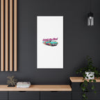 Retro Racing Car Canvas Wall Art – Vintage Dragster Design