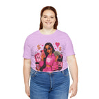 Boss Babe Pink Fashion Tee — Women’s Glam Money & Shopping Graphic Shirt