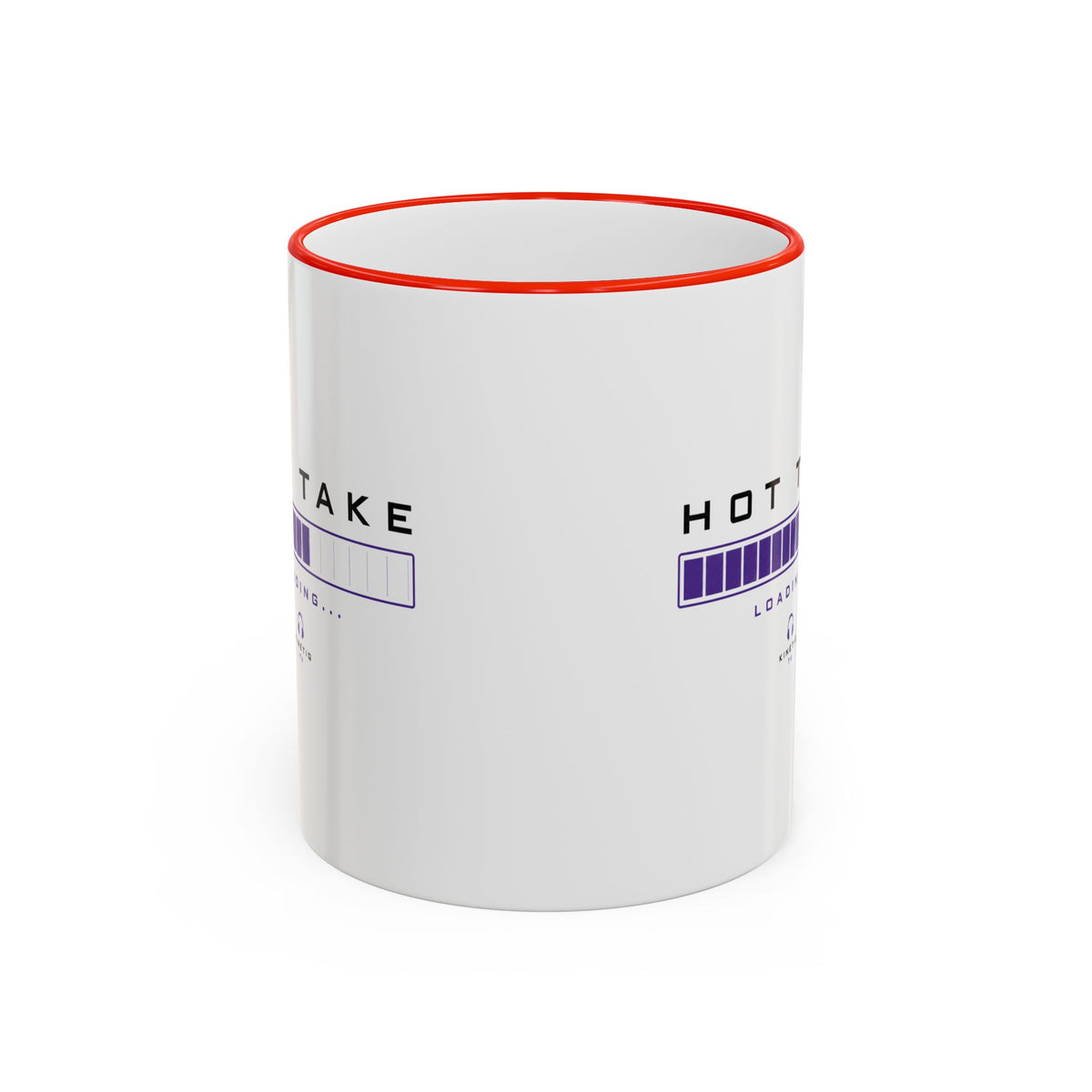 Hot Take Central Hot Take Loading Accent Rim Mug
