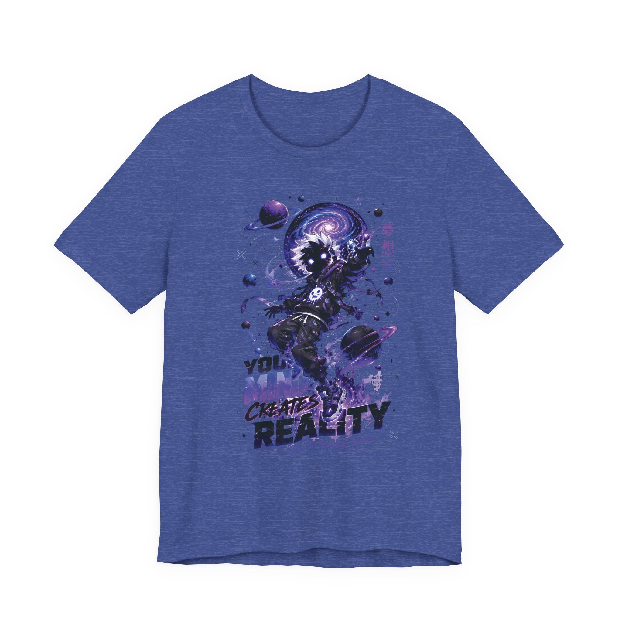 Astronaut Galaxy Tee — "Your Mind Creates Reality" Space Graphic T-Shirt