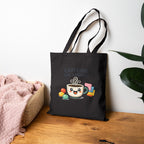 Caffeine and Kindness Tote | office humor, coffee fuel cotton canvas