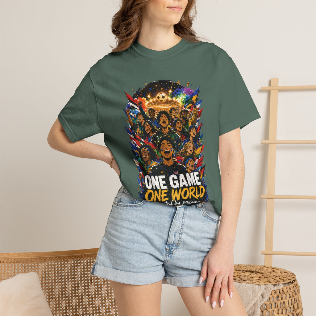 One Game One World Soccer T-Shirt — International Football Fans Graphic Tee