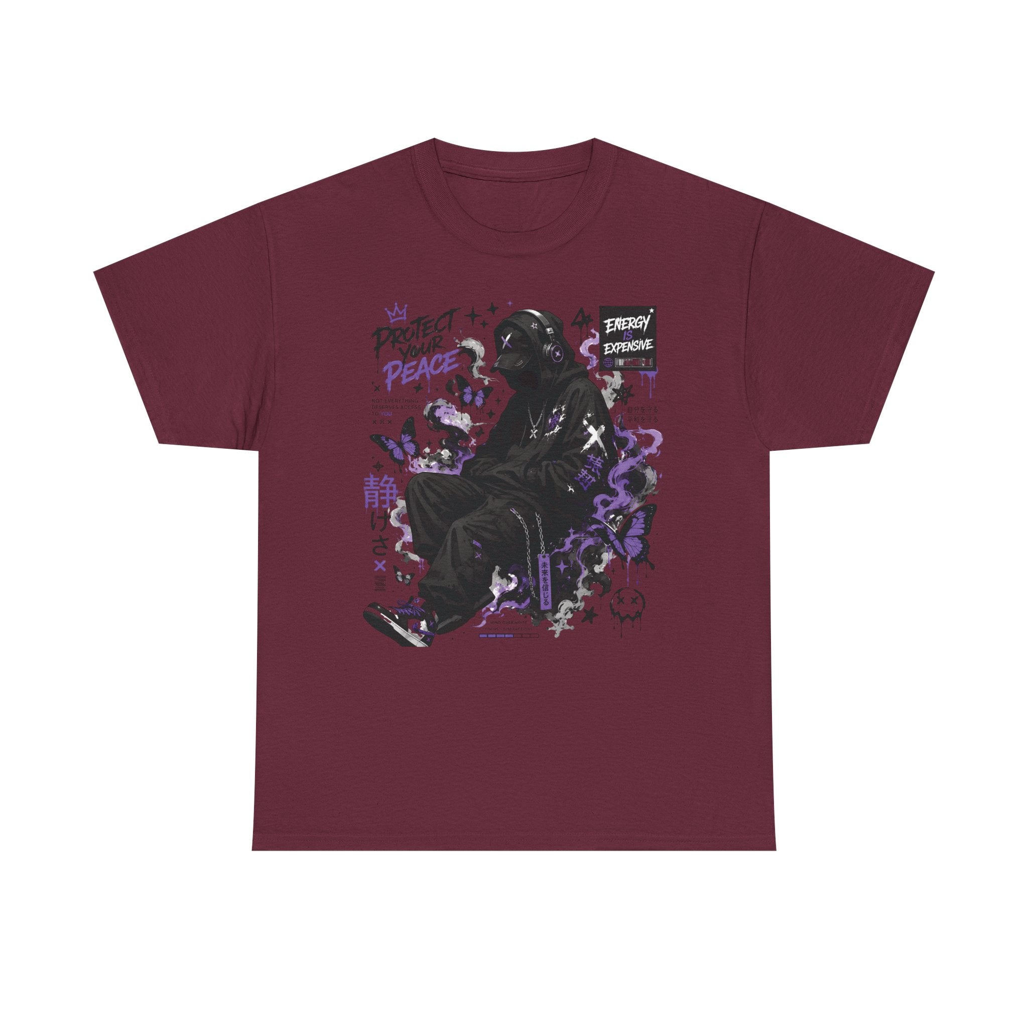 Peacekeeper Anime Graphic Tee — Purple Aesthetic Streetwear