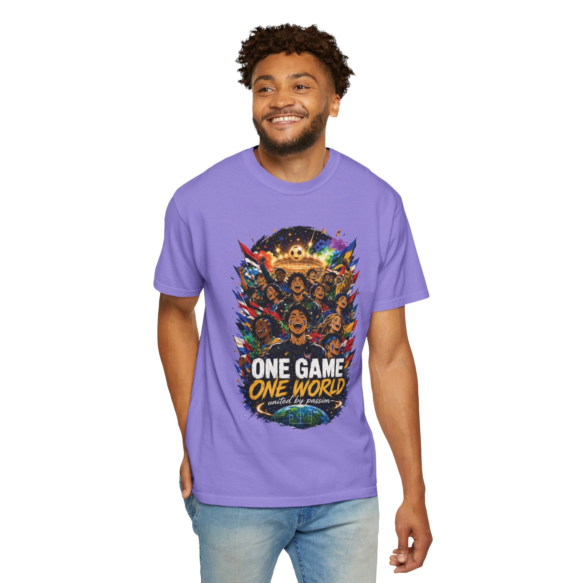 One Game One World Soccer T-Shirt — International Football Fans Graphic Tee