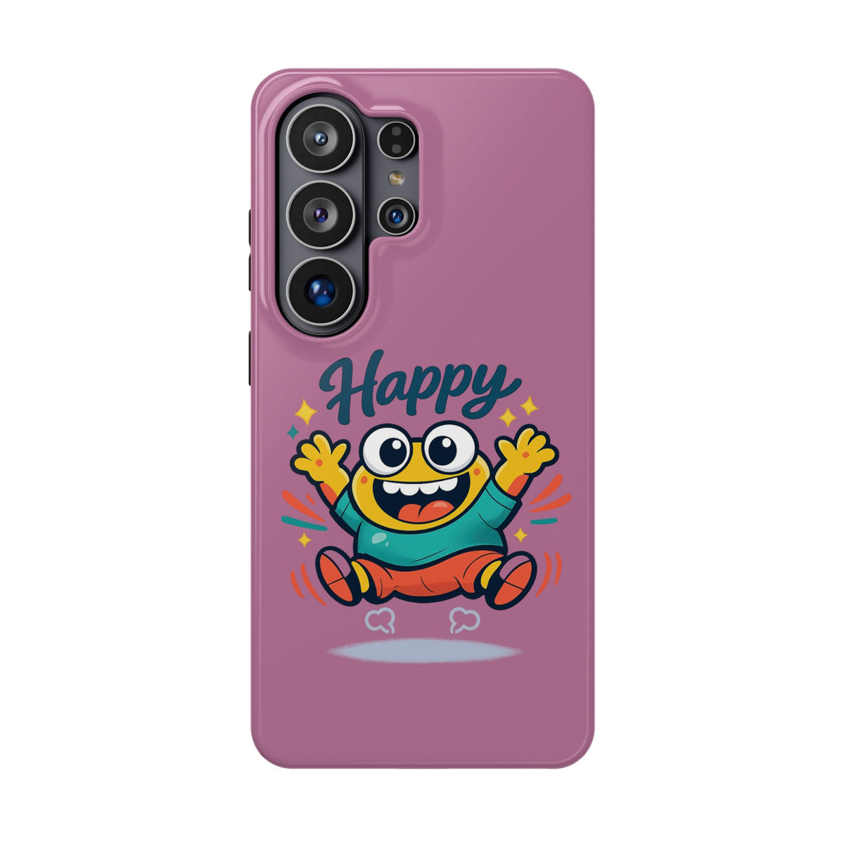 Happy Monster Magnetic Protective Phone Case Pink