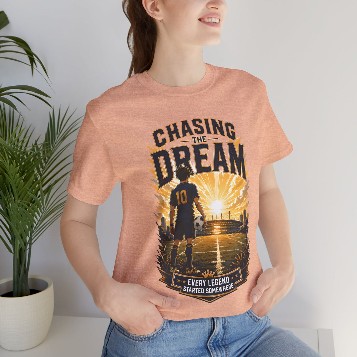 Chasing the Dream Soccer Graphic T Shirt