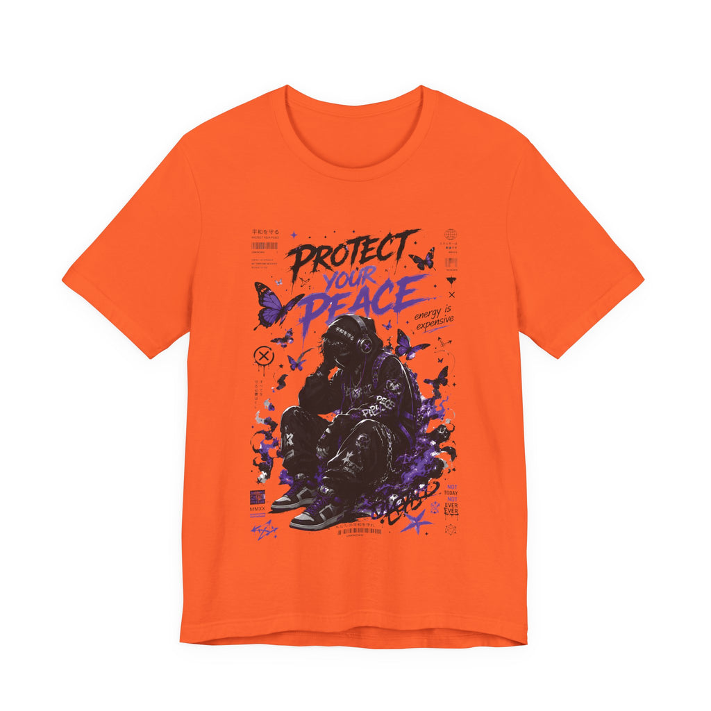 Protect Your Peace Gothic Butterfly Graphic T Shirt