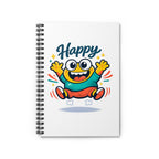 Happy Cartoon Monster Spiral Notebook – Ruled Journal