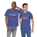 Catch the Fire Vintage Muscle Car Graphic T Shirt
