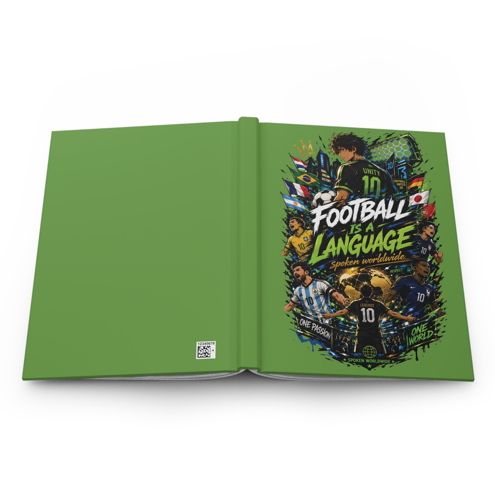 Football Is a Language Hardcover Journal — Soccer Fans Notebook for Players & Coaches