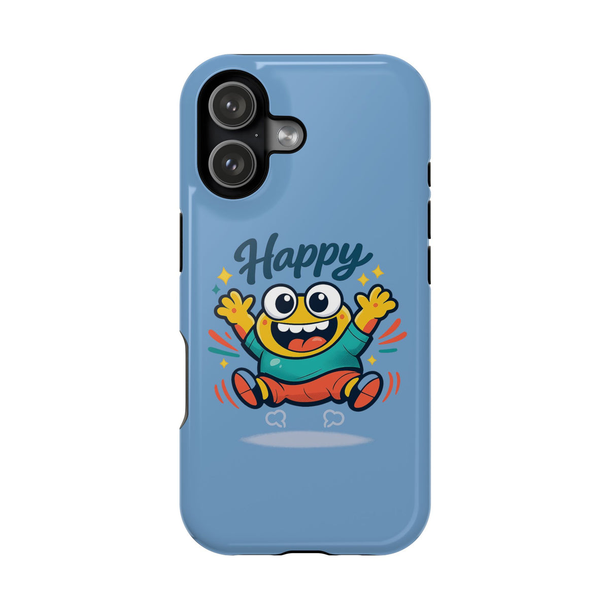 Happy Monster Magnetic Protective Phone Case Blue