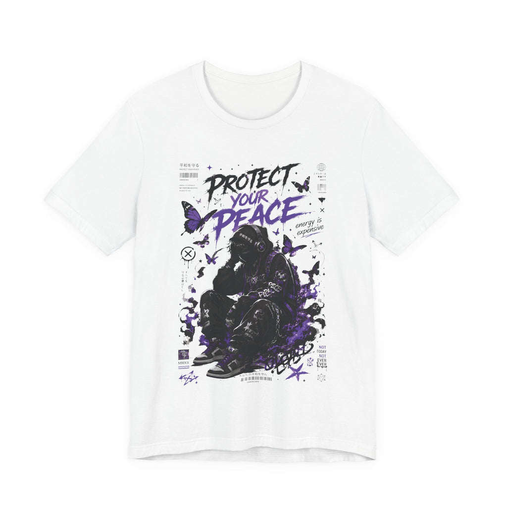 Protect Your Peace Gothic Butterfly Graphic T Shirt