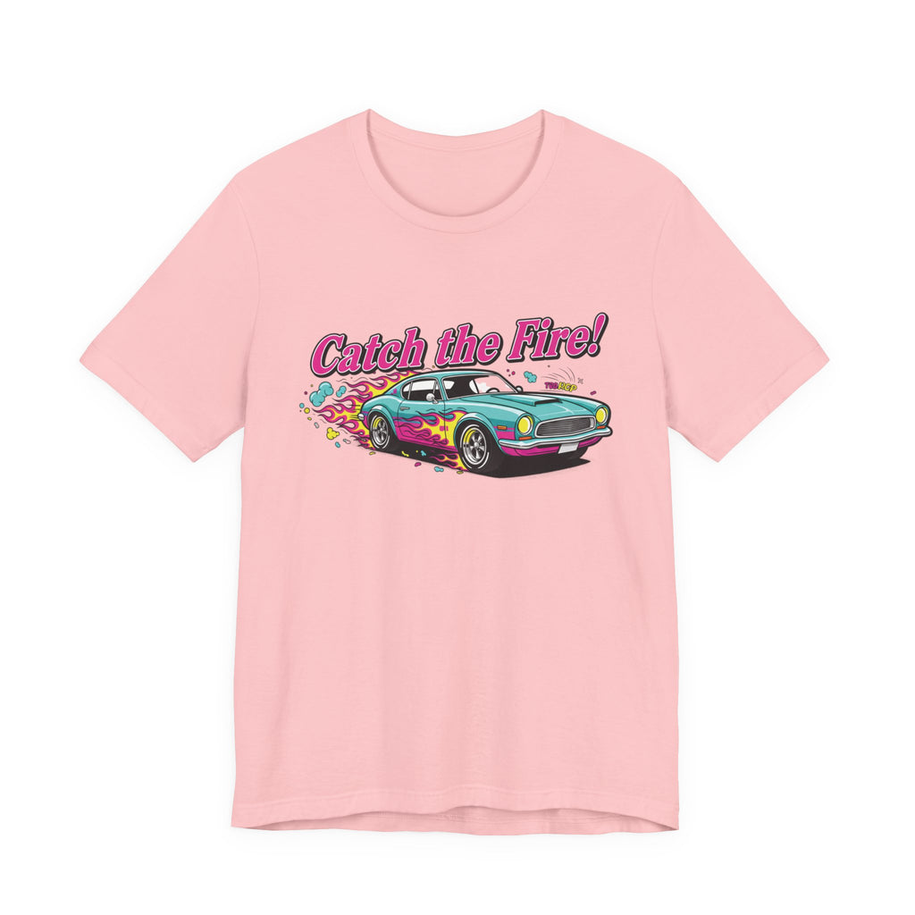 Catch the Fire Vintage Muscle Car Graphic T Shirt
