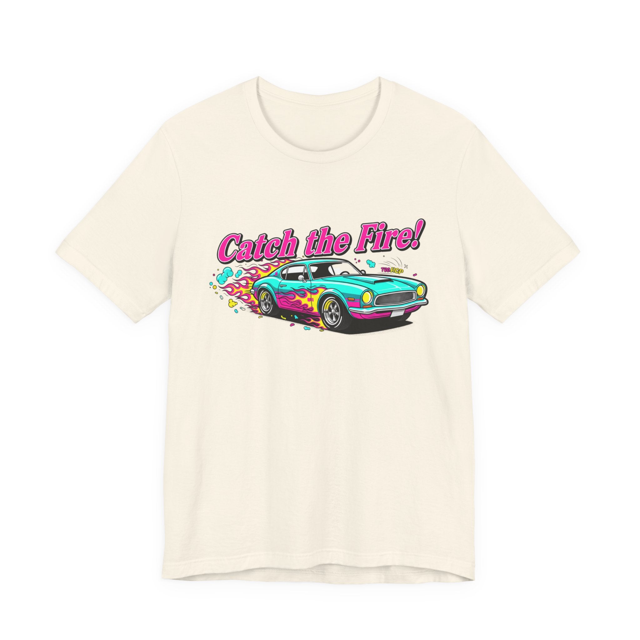 Retro Cartoon Dragster T-Shirt – Vintage Racing Flame Graphic Tee