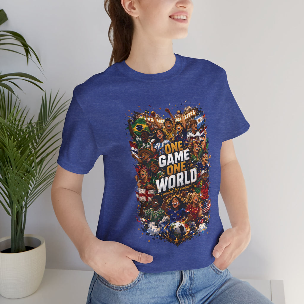T-Shirt — 'One Game One World' Gamer Graphic Tee