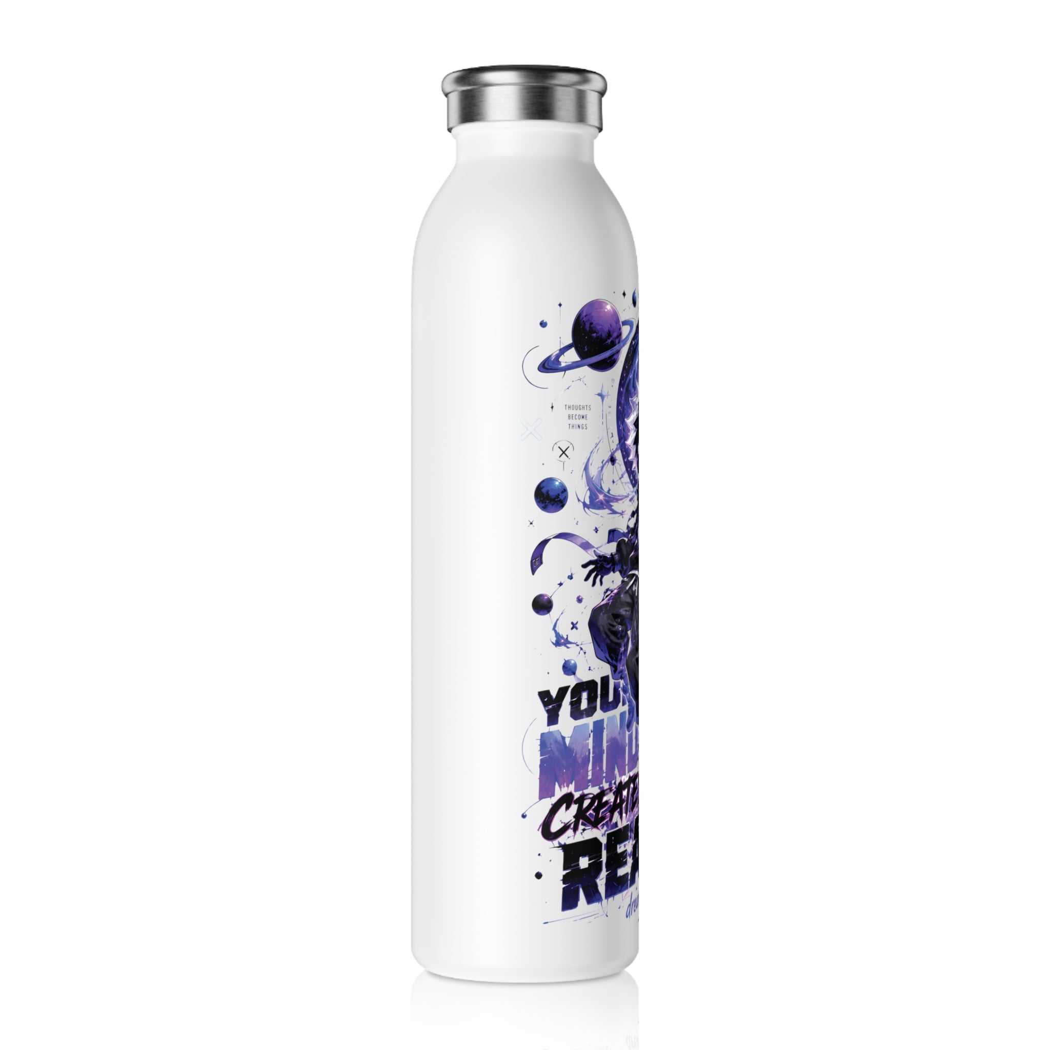 Slim Water Bottle — Cosmic Astronaut 'Dream Beyond Limits' Insulated Bottle