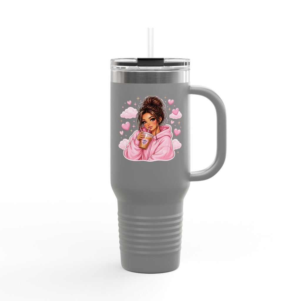 Cozy Pink Hoodie Girl 40oz Insulated Travel Mug