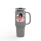 Cozy Pink Hoodie Girl 40oz Insulated Travel Mug