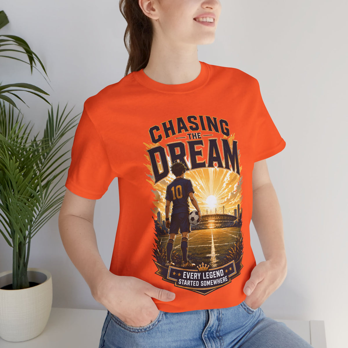 Chasing the Dream Soccer Graphic T Shirt