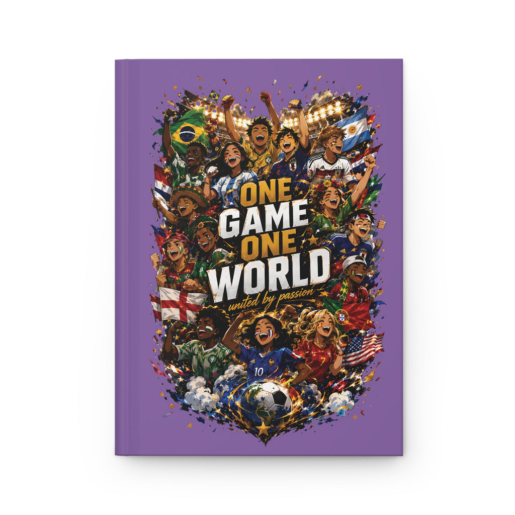 One Game One World Soccer Hardcover Journal — World Cup Fan Notebook