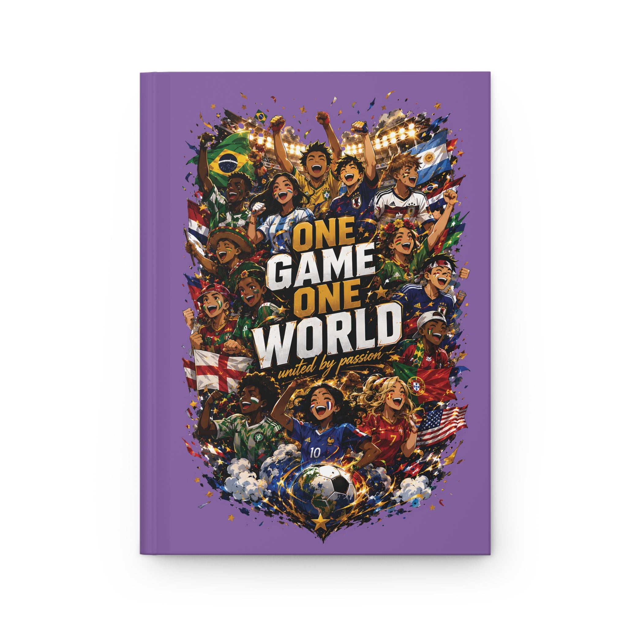 One Game One World Soccer Hardcover Journal — World Cup Fan Notebook